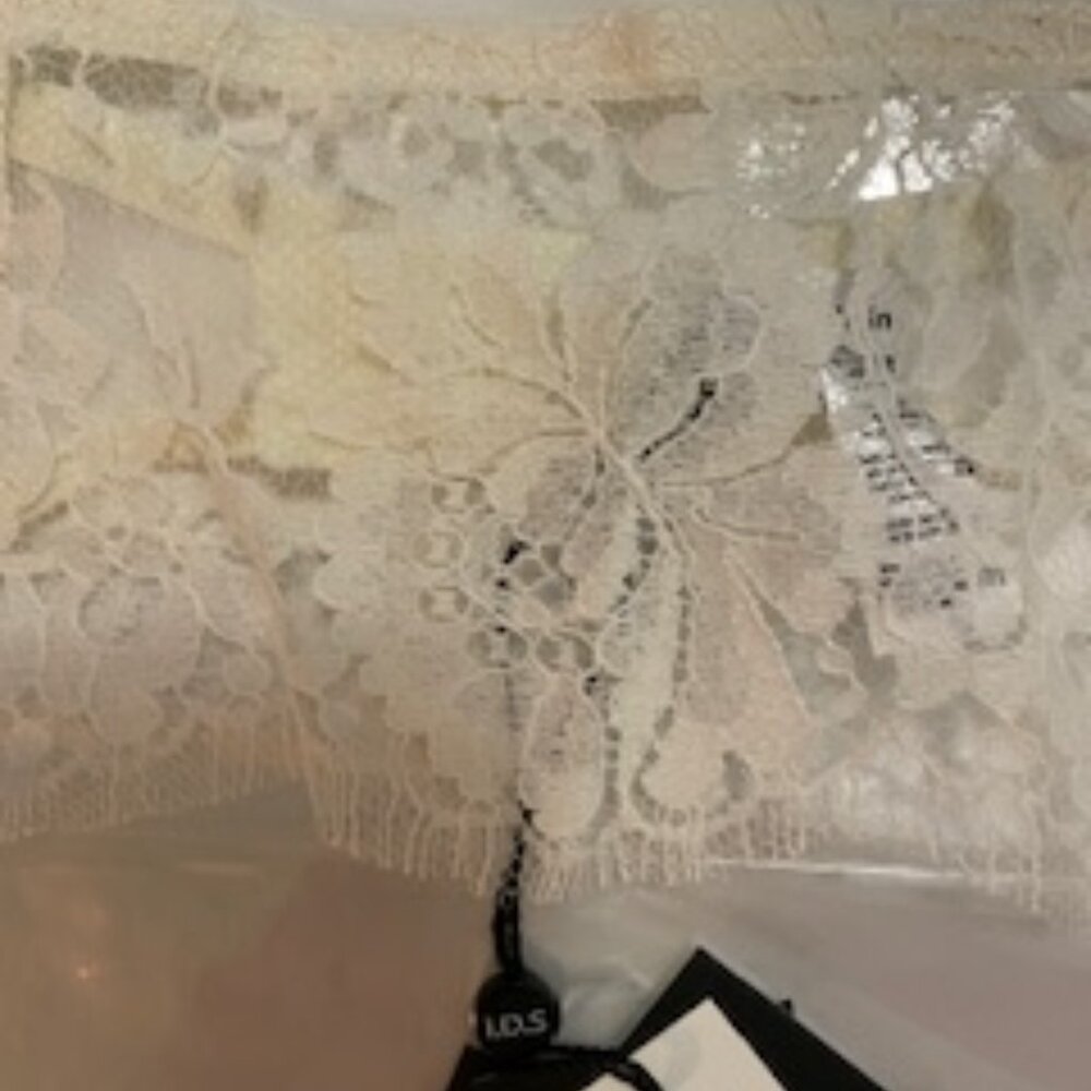 I.D. SARRIERI A Night in Marrakech Lace Garter Suspender Belt Cream Size M NWT - Picture 6 of 12